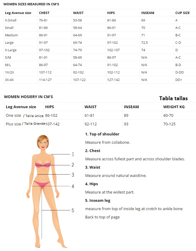 LEG AVENUE - BODYSTOCKING TIRANTES ESPALDA TALLA ÚNICA - Imagen 3