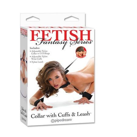 FETISH FANTASY SERIES - COLLAR CON ESPOSAS Y CORREA, - Imagen 2