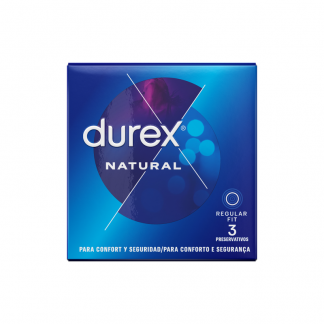 DUREX - PRESERVATIVOS NATURAL 3 UNIDADES