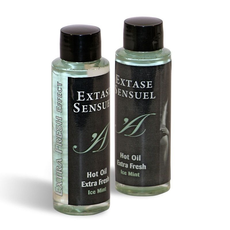 EXTASE SENSUAL - ACEITE MASAJE EFECTO EXTRA FRESH HIELO 100 ML - Imagen 3