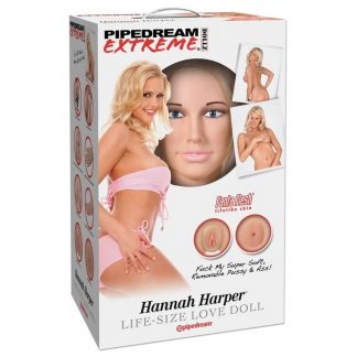 MUÑECA HINCHABLE TAMAÑO REAL CON CARA 3D, VAGINA Y ANO REALISTA + BOMBA