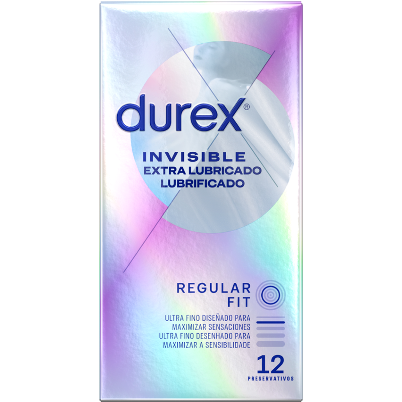 DUREX - PRESERVATIVOS INVISIBLE EXTRA LUBRICADO 12 UNIDADES - Imagen 2