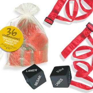 INEDIT - KIT BOLSA ORGANZA ATADURAS ROJO