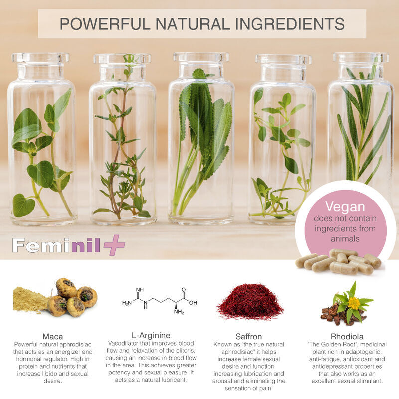 Feminil + – Complemento alimenticio para la libido femenina - Imagen 2