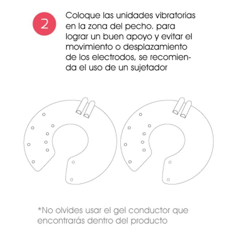 500 COSMETICS - U BREAST AUMENTO PECHOS ELECTROESTIMULACIÓN - Imagen 3
