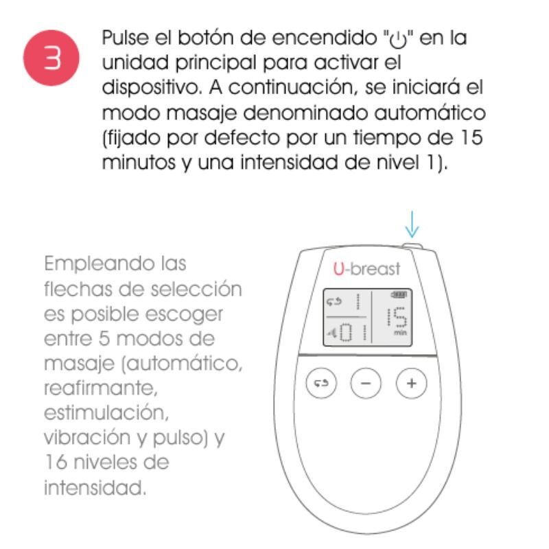 500 COSMETICS - U BREAST AUMENTO PECHOS ELECTROESTIMULACIÓN - Imagen 4