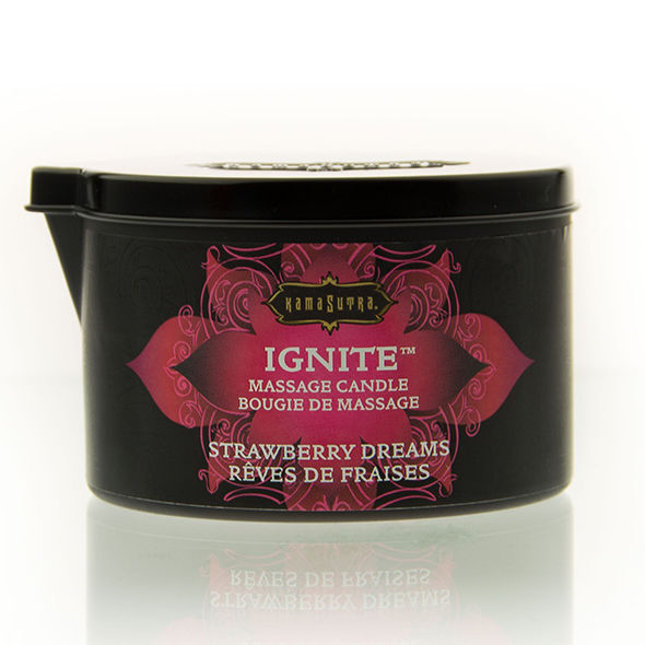 KAMASUTRA - VELA DE MASAJE SUEÑOS DE FRESA 170 GR - Imagen 2