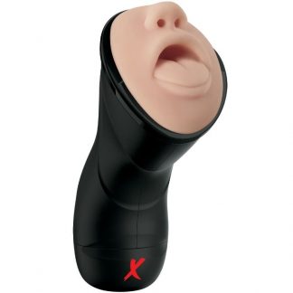 PDX ELITE - STROKER REALÍSTICO GARGANTA PROFUNDA CON VIBRACIÓN