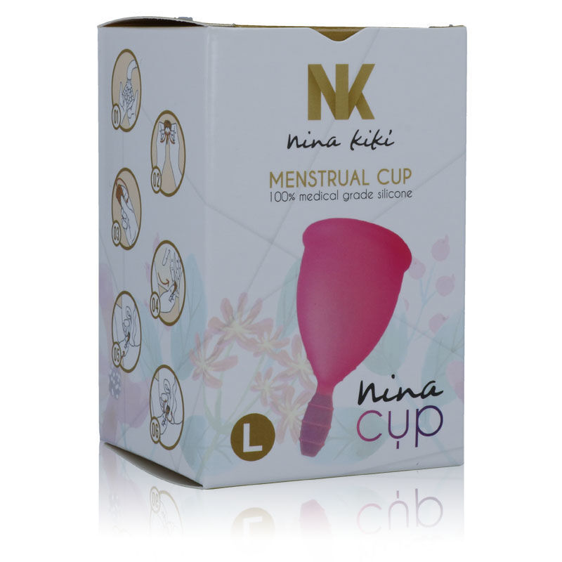 NINA KIKÍ - COPA MENSTRUAL ROSA - TALLA L - Imagen 2