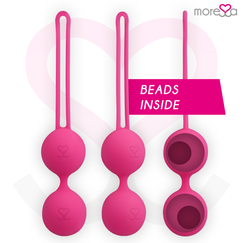 MORESSA - OSIAN TWO ENTRENAMIENTO SUELO PELVICO 101gr PREMIUM SILICONA ROSA - Imagen 2