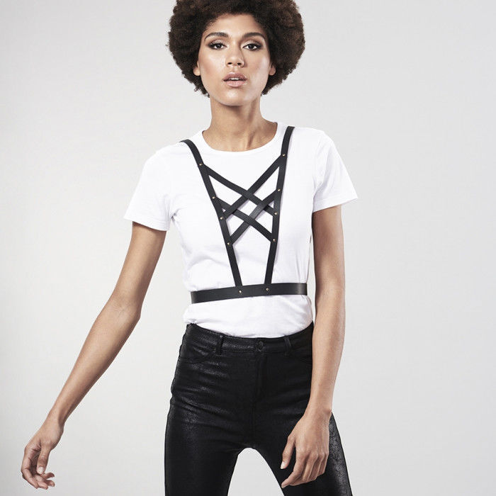BIJOUX - INDISCRETS MAZE ARNES CRUZADO CON ESCOTE NEGRO - Imagen 3