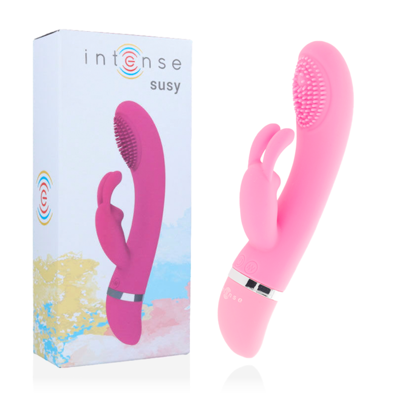 INTENSE - SUSY VIBRADOR OSCILANTE SILICONA RABBIT ROSA - Imagen 2
