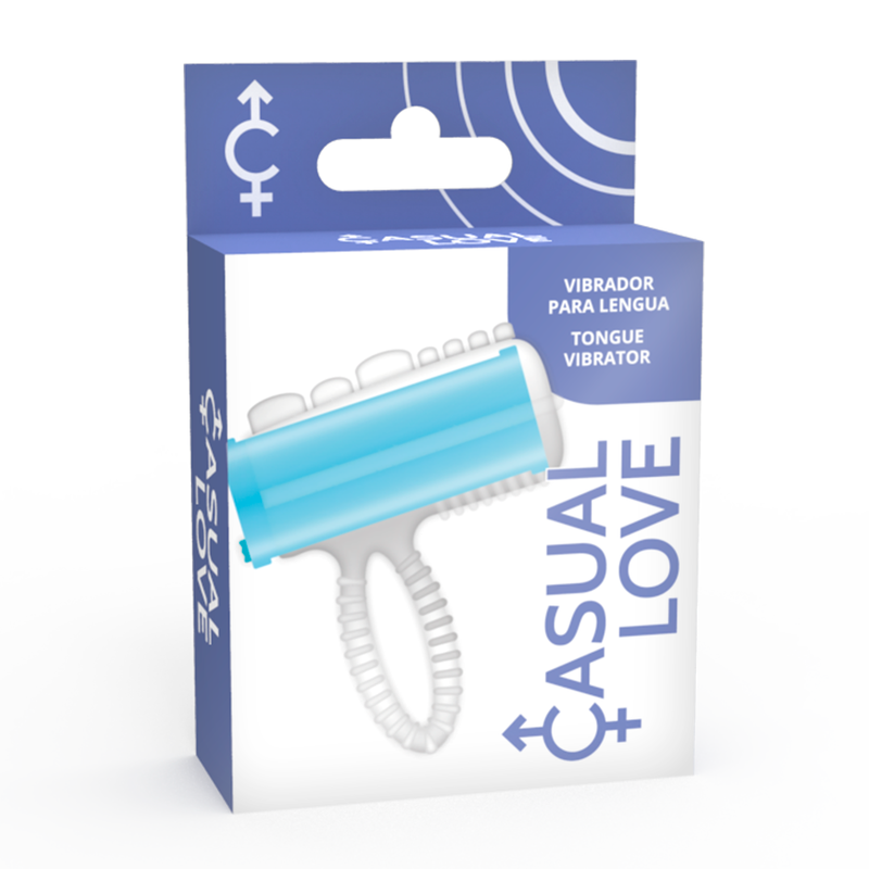 CASUAL LOVE - RING TONGUE VIBRATING AZUL - Imagen 3