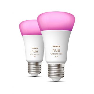 Philips Hue White&Color Ambiance 6,5W E27 lot de 2