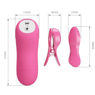 BAILE - ROMANTIC WAVE PIZAS CON VIBRACIÓN Y ELECTROSHOCK FUCSIA