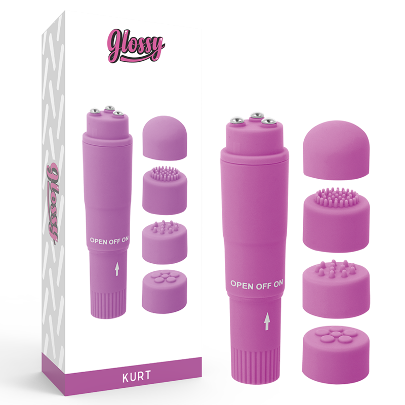GLOSSY - POCKET KURT MASAJEADOR LILA - Imagen 2