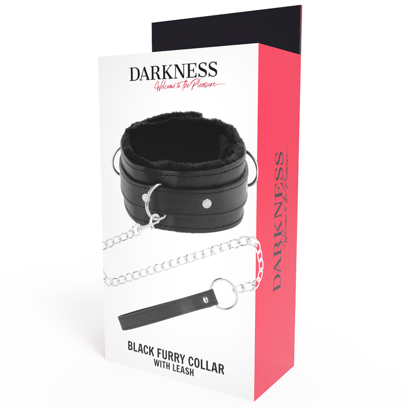 DARKNESS - COLLAR CONFORTABLE DE POSTURA CON CADENA LEATHER - Imagen 5