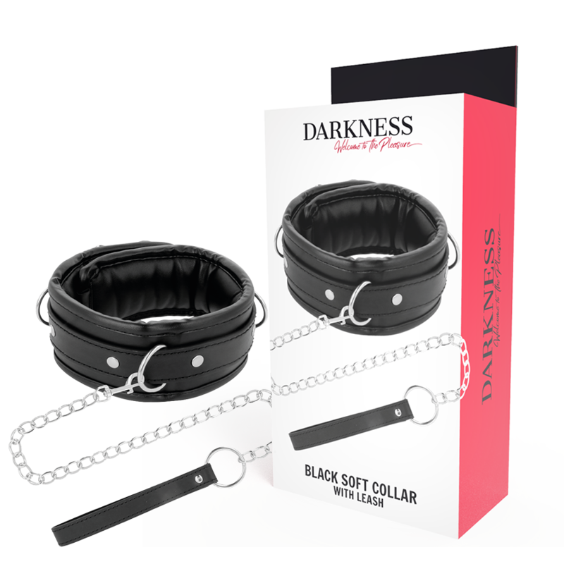 DARKNESS - COLLAR CON CADENA SOFT LEATHER - Imagen 2