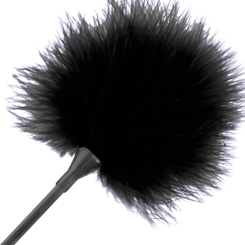 DARKNESS - PLUMA ESTIMULADORA NEGRO 42 CM - Imagen 2
