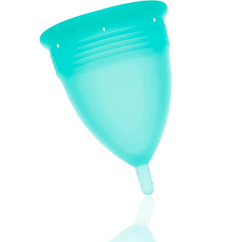 STERCUP - COPA MENSTRUAL FDA SILICONA AQUAMARINA - TALLA L - Imagen 3