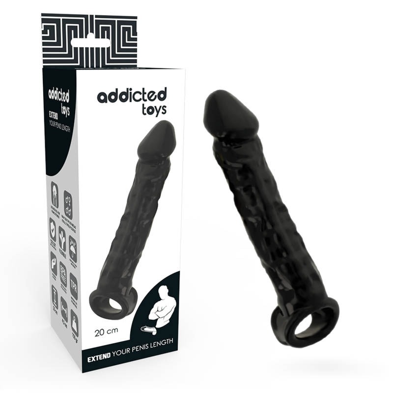 ADDICTED TOYS - EXTENSOR PARA EL PENE NEGRO - Imagen 2