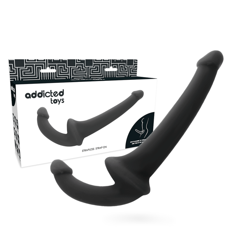 ADDICTED TOYS - DILDO CON ARNÉS SIN SUJECIÓN NEGRO - Imagen 2