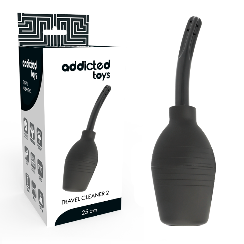 ADDICTED TOYS - SQUEEZE PERA LIMPIEZA ANAL NEGRO - Imagen 2