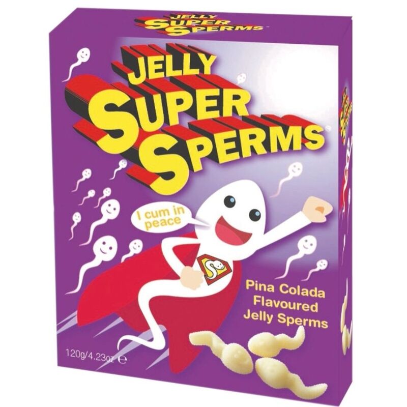SPENCER & FLEETWOOD - JELLY SUPER SPERM GOMINOLAS FORMA ESPERMA 120 GR - Imagen 3