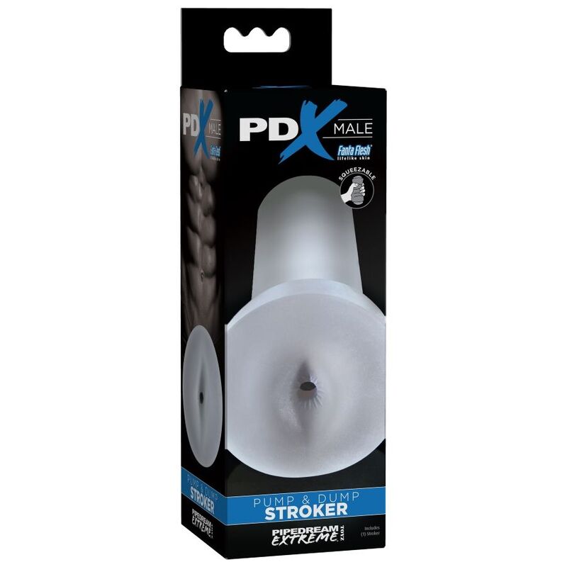 PDX MALE - PUMP AND DUMP STROKER MASTURBADOR - TRANSPARENTE - Imagen 3