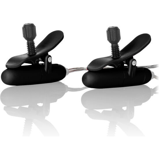 CALEXOTICS - PINZAS CON VIBRACIÓN NEGRO - Imagen 2