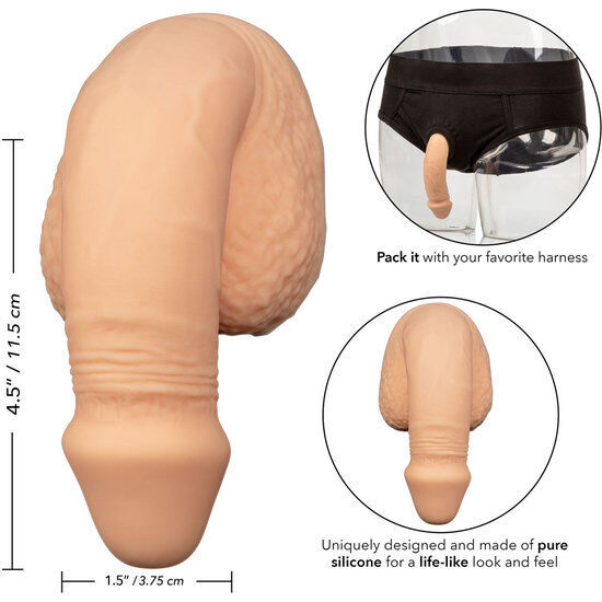 CALEXOTICS - PACKING PENIS PENE DE SILICONA 12.75CM NATURAL - Imagen 3