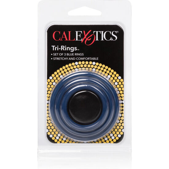 CALEXOTICS - SET TRES ANILLAS AZUL ERECCIÓN - Imagen 3