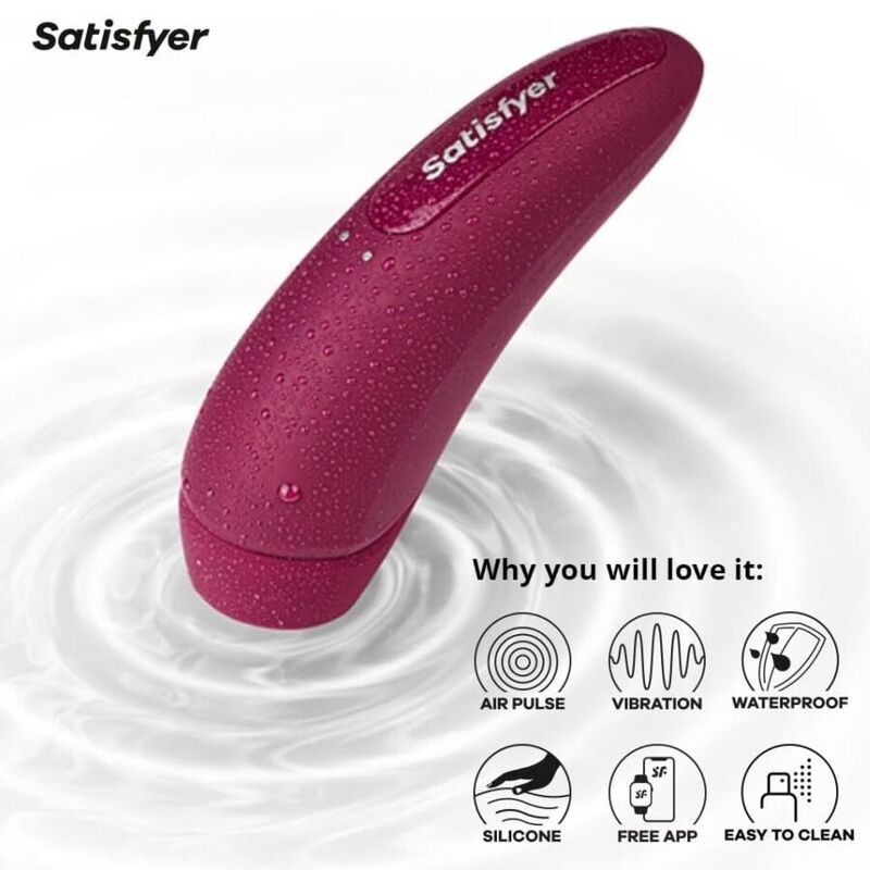 SATISFYER - CURVY 1 + ROJO ROSADO - Imagen 2