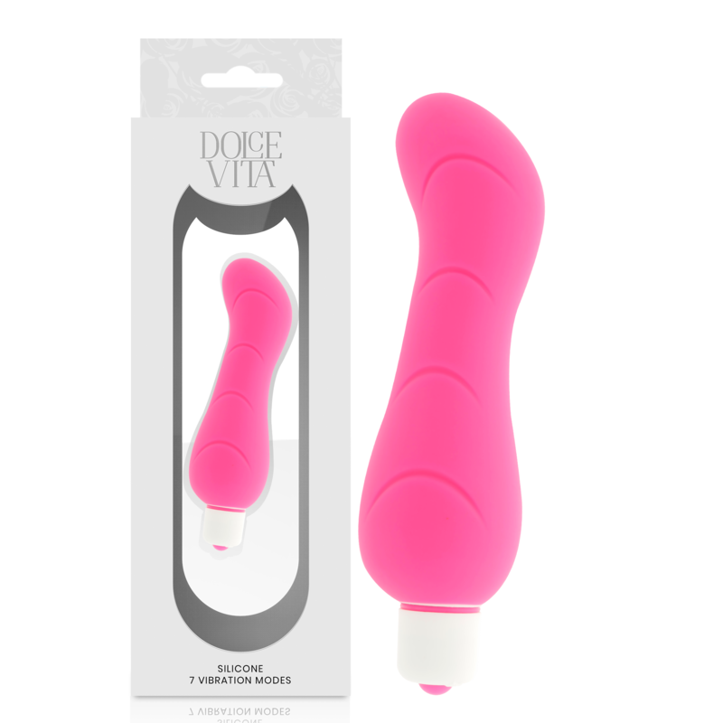 DOLCE VITA - G-SPOT VIBRADOR SILICONA ROSA - Imagen 2
