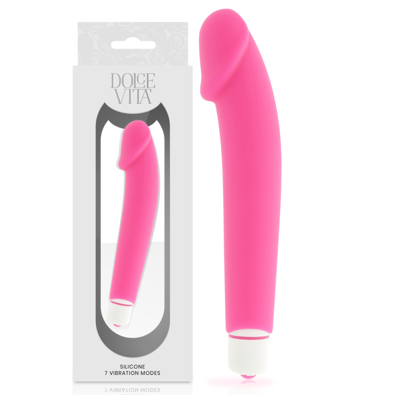 DOLCE VITA - REALISTIC VIBRADOR SILICONA ROSA - Imagen 2