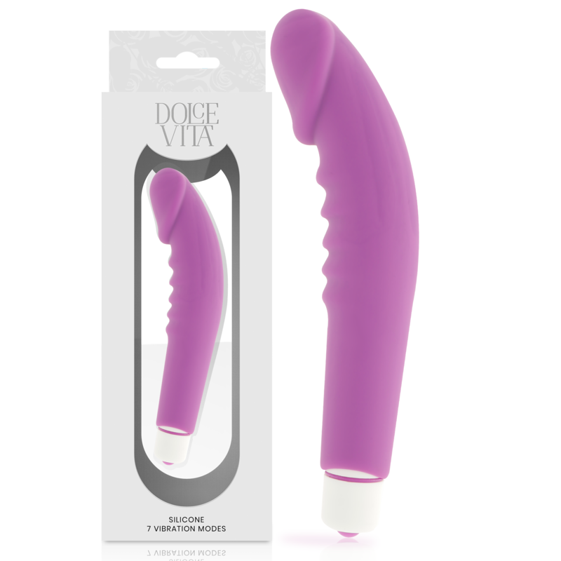 DOLCE VITA - REALISTIC PLEASURE VIBRADOR SILICONA LILA - Imagen 2