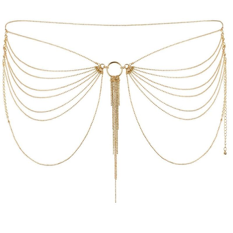 BIJOUX - MAGNIFIQUE JOYA DE CADENAS METLICAS PARA CINTURA DORADA - Imagen 2