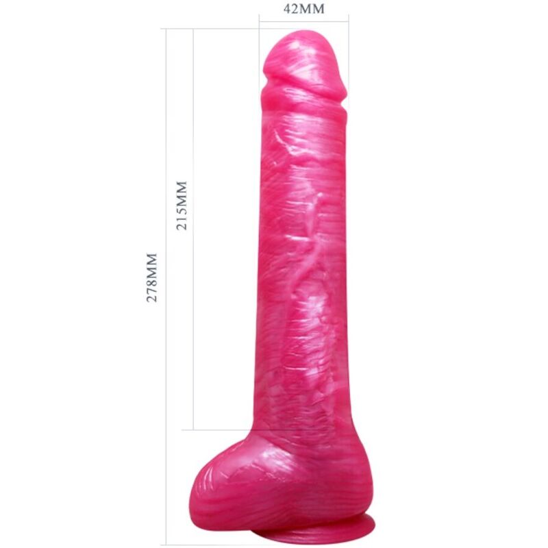 BAILE - DONG DILDO REALÍSTICO ROSA CON VENTOSA - Imagen 5