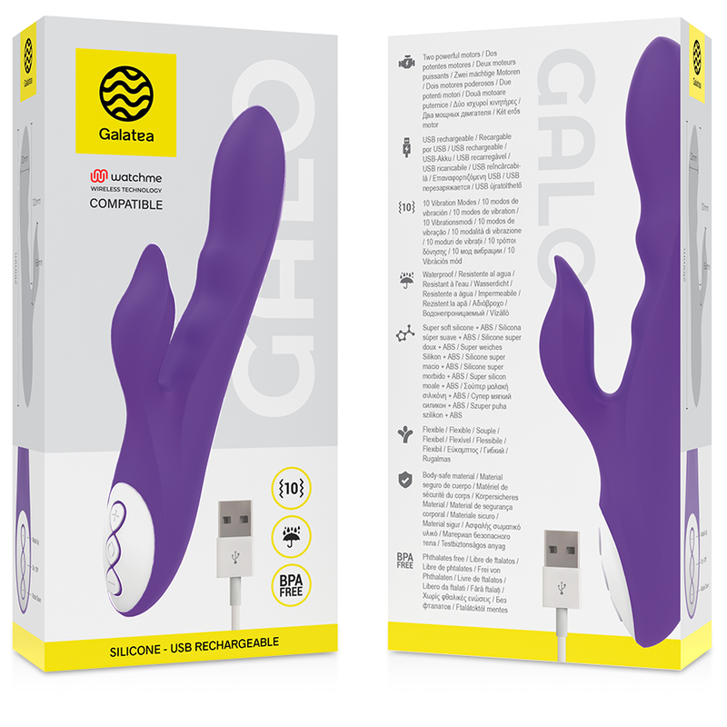 GALATEA - GALO VIBRADOR LILA + MANDO CONTROL REMOTO WATCHME - Imagen 2