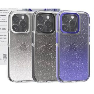 Carcasa Rigida Clear Purpurina Samsung G.S25 Ultra Plata